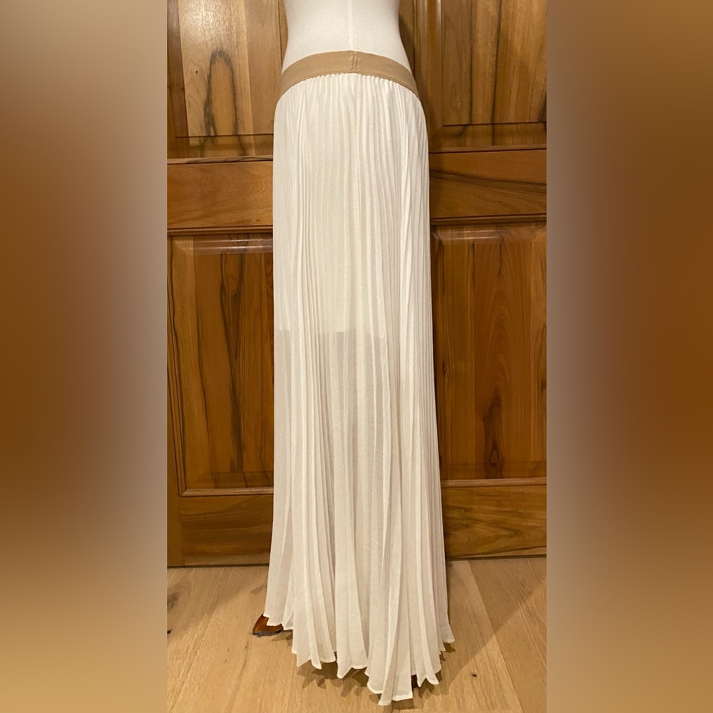 Bcbgeneration - White Pleated Full-Length Skirt, … - image 4